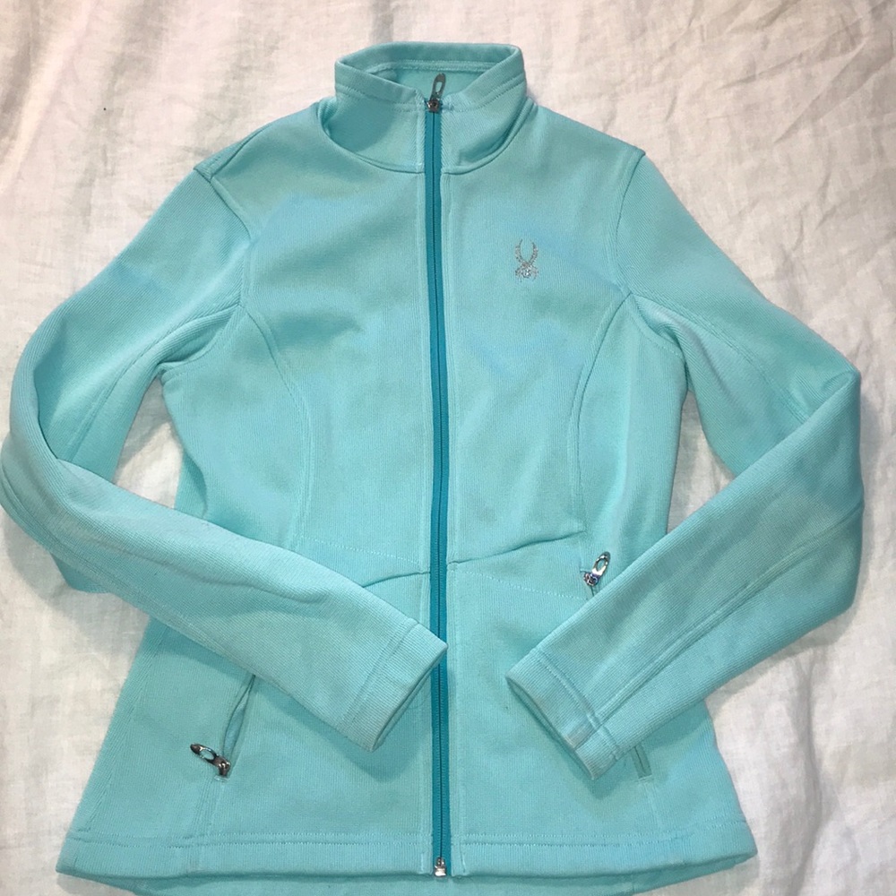 Light Blue Spyder Zipup Jacket
